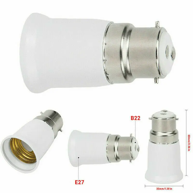 B22 zu E27 Glühbirne Adapter B22 Zu Edison Schraube E27 Lampe – Bild 5