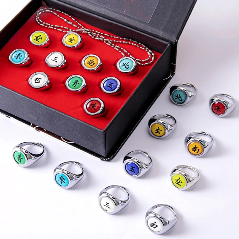 10 Teile/satz Anime Akatsuki Itachi Metall R-ings Cartoon
