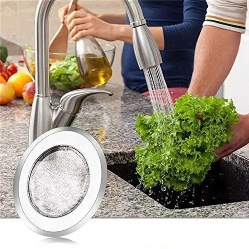 Küche Waschbecken Filter Edelstahl Mesh Waschbecken Sieb – Bild 3