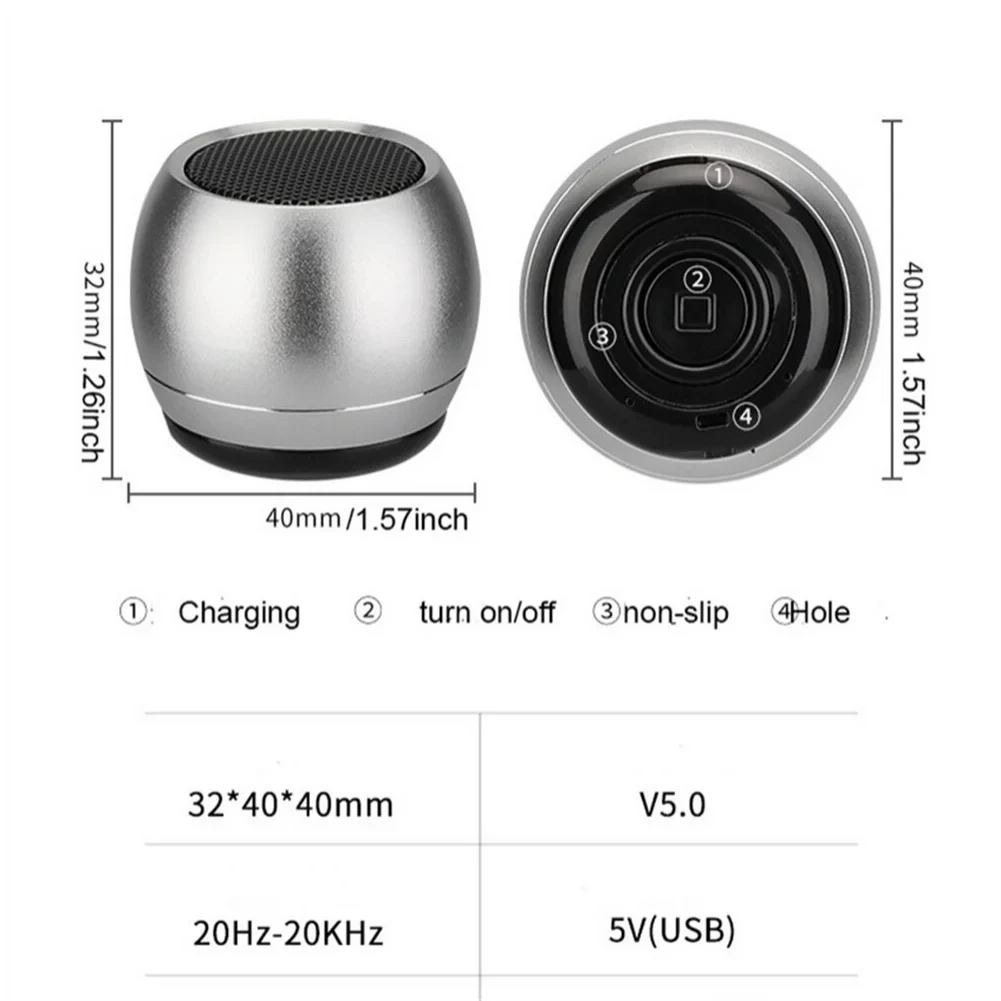 M1 Mini Bluetooth-kompatibel Kleine Lautsprecher Tragbare – Bild 6
