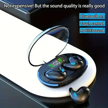 X55 Mini Drahtlose Kopfhörer Bluetooth Kopfhörer Rauschunterdrückung Sport Spiel Schlaf Bluetooth 50 Ohrhörer
