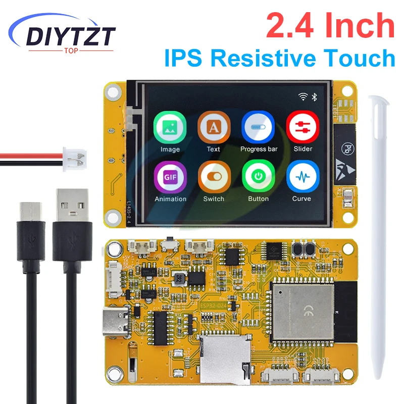 DIYTZT ESP32 LVGL WLAN- und Bluetooth-Entwicklungsboard 2,4 – Bild 6