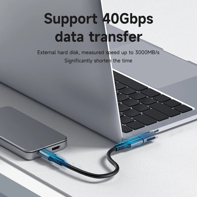 USB4 Winkeladapter USB-C 90 Grad, 240 W, 40 Gbit/s, 8K – Bild 2