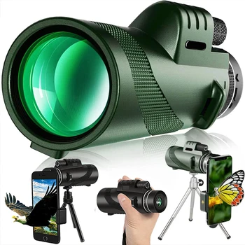 Tragbare zoom hd 5000m teleskop klappbar langstrecken mini leistungs starke teleskop für jagd sport outdoor