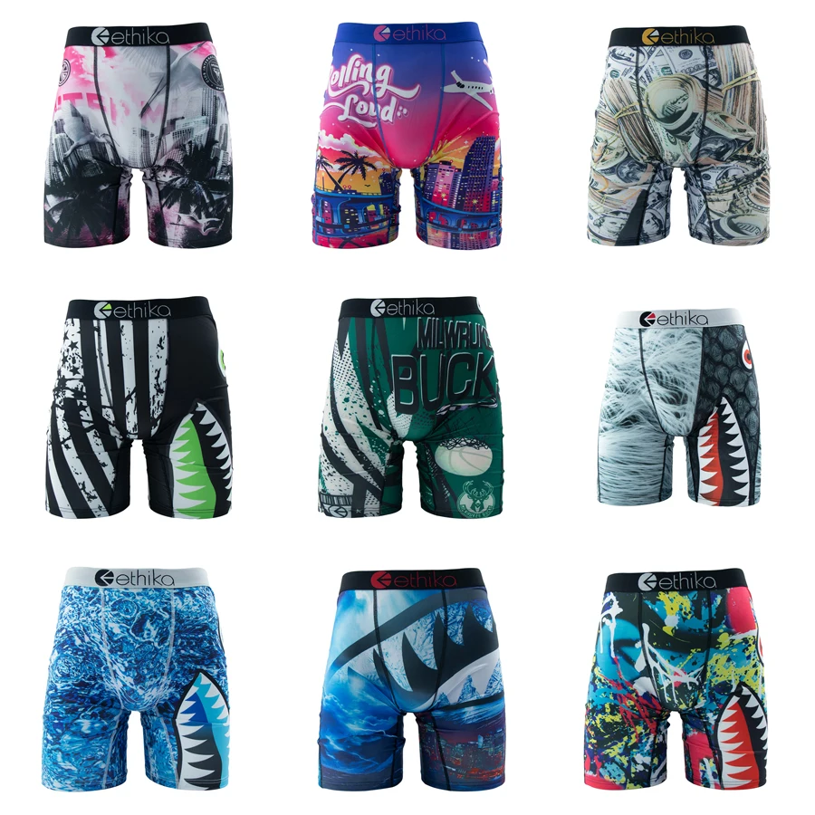 ETHIKA 1Pcs Männer Unterwäsche Boxer Atmungsaktive Mesh