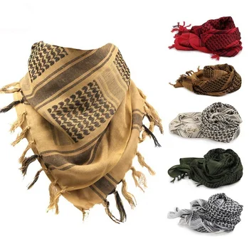 Modischer, militärischer, leichter, karierter Schal der Armee, Unisex, taktischer arabischer Schal, um warm