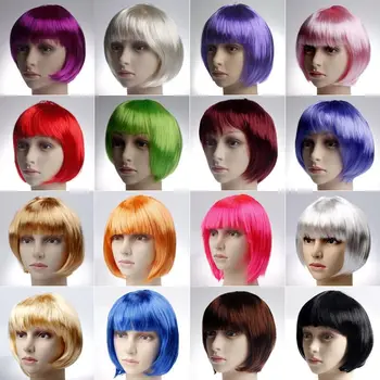 Bob-Perücke, hübsche Frauen, kurze Bob-Perücken, natürliche Mode, Halloween, Cosplay, Anime-Perücken