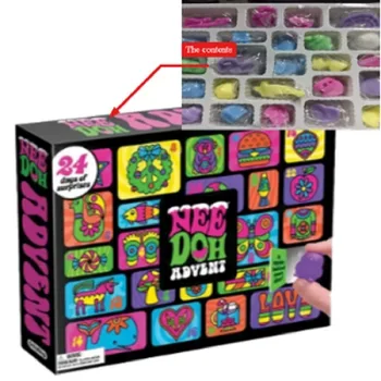 Überraschungs-Blindbox Needoh Adventskalender Geschenk für Kinder 24-Tage-Countdown Neujahr Familie Freunde