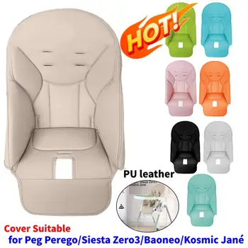 Baby klappbarer Stuhl bezug pu Leder Reise nach Hause Esszimmers tuhl bezug Sitz Sitz koffer für Peg Perego