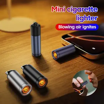 Mini Typ-C Handy Zigarettenanzünder Luftblasen Zigarettenanzünder Outdoor Tragbares winddichtes