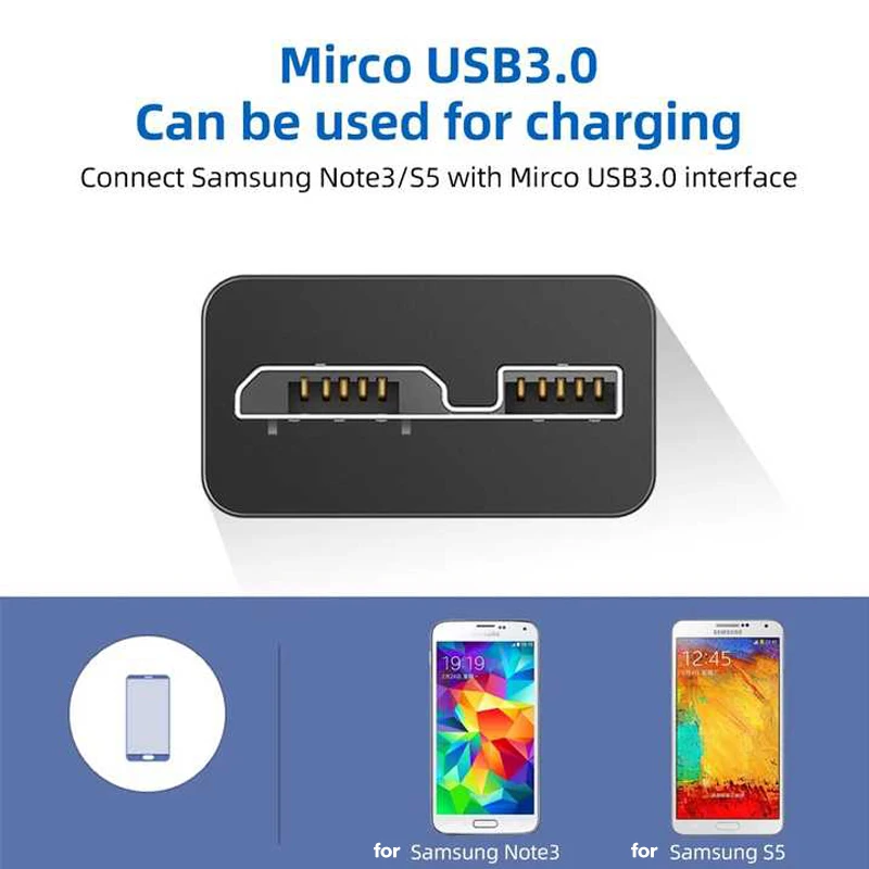 Micro USB 3.0 Kabel Externe Festplatte Festplatte USB3.0 Typ – Bild 3