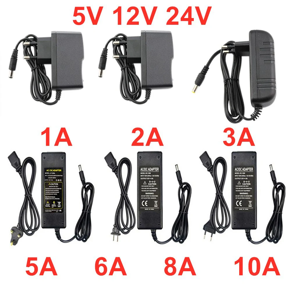 Wechselstrom 110V - 220V Gleichstrom 5V 12V 24 V Netzteil