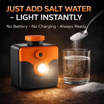Salzwasser-betriebene Notfall-LED-Leuchte Ohne Batterie Ohne Aufladung Überlebenslampe Tragbare