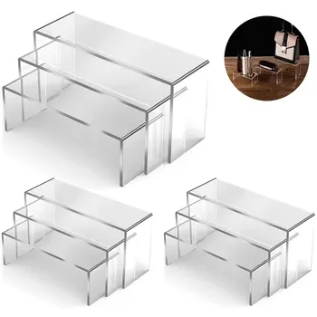 Klarer Acryl-Ausstellungsständer Kosmetiktasche Schmuck Vitrine Getränkehalter für Zuhause Shop Statue Modell