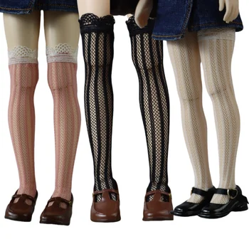 Blythe Doll Socken Schwarz Weiß Rosa Bonbonfarbene Socken für Ob24 Ob22 Azone Doll Lange Strümpfe