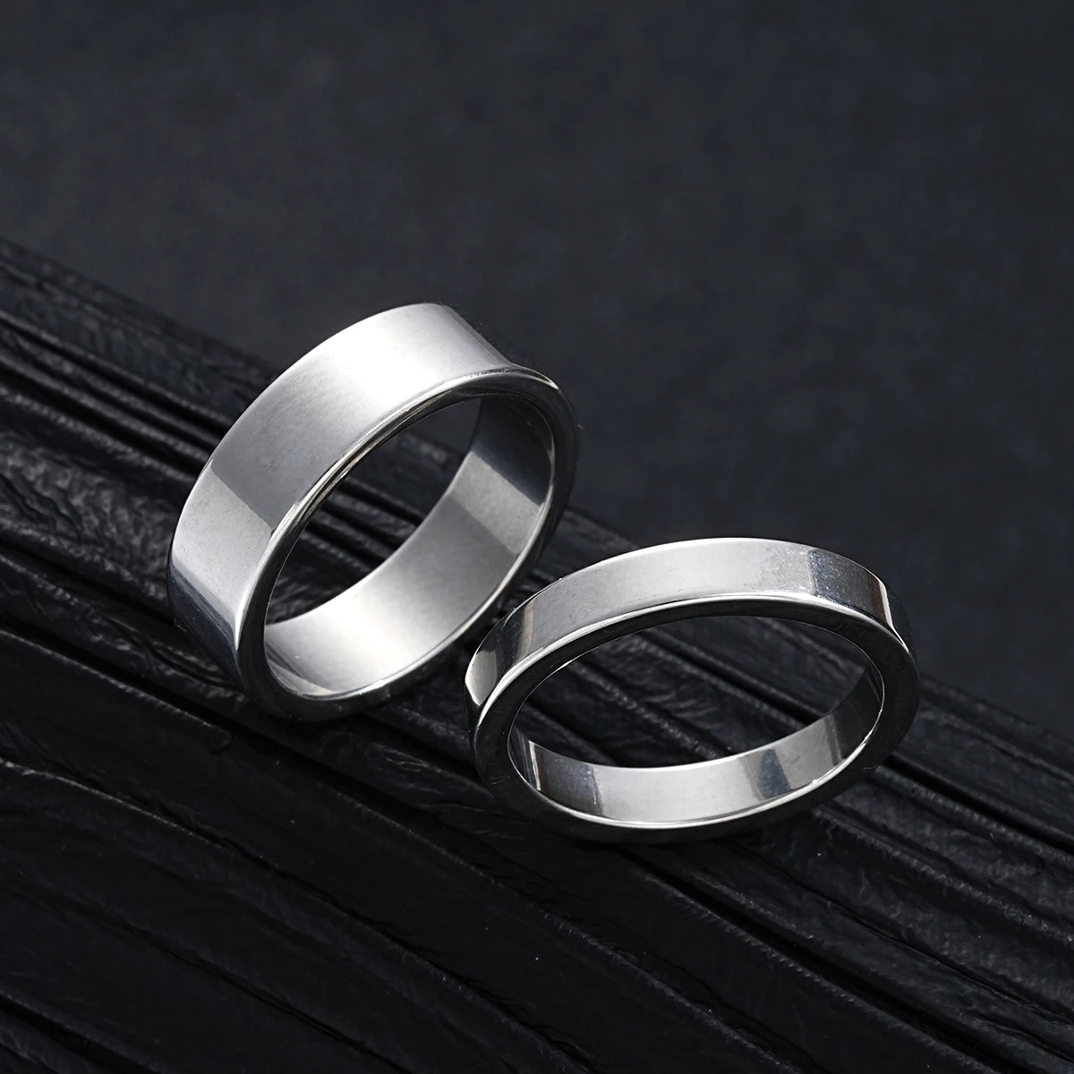2024 neue Einfache Edelstahl Silber Farbe Schmuck Sets für – Bild 4