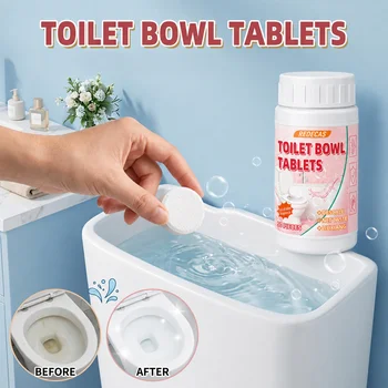 Toiletten-Brausetabletten. Einfach in die Toilette oder den Tank geben. Schonend für die Glasur (50 Stück)