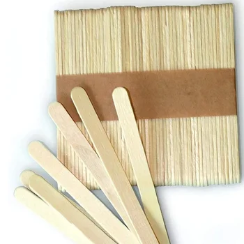 Silikon Easy Cream Holzstäbchen für Eiscreme-Riegel, 100er-Set