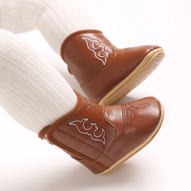 2025 Neue 0–12 Monate Babystiefel, Cowboystiefel, hohe – Bild 5