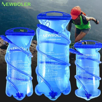 NEWBOLER Wasserbeutel Reservoir Wassernachfüllbeutel Aufbewahrungstasche ohne Bisphenol 1,5L 2L 3L Laufsport