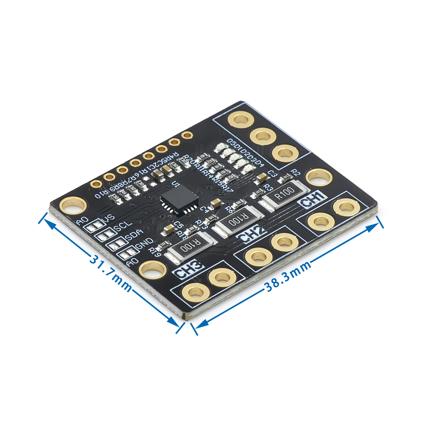 I2C SMBUS INA3221 Dreikanal-Shunt-Stromversorgungs- und – Bild 3