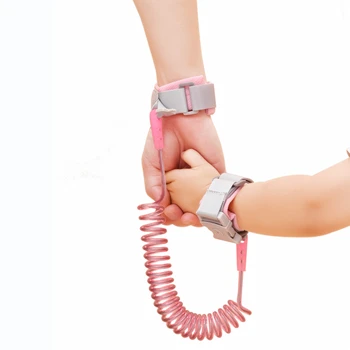 Mit Schlüsselschloss, 2 m Anti-Verlust-Armband, Kinderarmband, Sicherheitsseil, Babyarmband