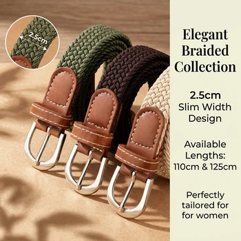Elastischer und elastischer Damen-Gürtel in einem Outfit, lässiger und vielseitiger Jeansgürtel für Männer