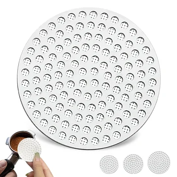 51 / 53 / 58mm Espresso Puck Screen, Wiederverwendbarer Kaffeefilter aus Edelstahl, Dicker Puck Screen Unterer