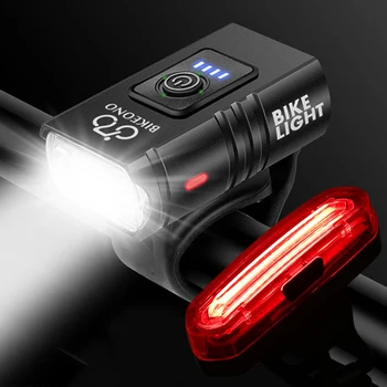 Vorder- und Rücklicht für Fahrräder T6 LED MTB Mountainbike-Lampe Vorder- und Rücklicht Fahrrad-Scheinwerfer