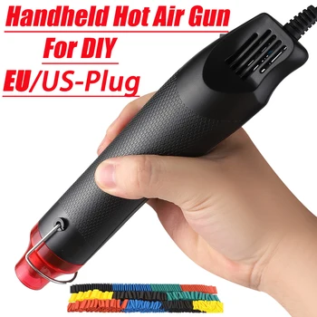 220/110V Heißluftpistole DIY Werkzeug Wärme Elektrowerkzeug Mini Löttemperatur Handwerk Gebläse mit stützender
