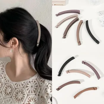 Bananen-Haarklammern, rutschfeste große Pferdeschwanz-Halter-Clips für Frauen, Vintage 90er-Jahre-Doppelkämme