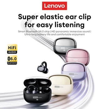 Choice Lenovo LE302 OWS Ohrclip Kabellose Ohrhörer mit geringer Latenz, HD-Anrufe, Bluetooth-Kopfhörer