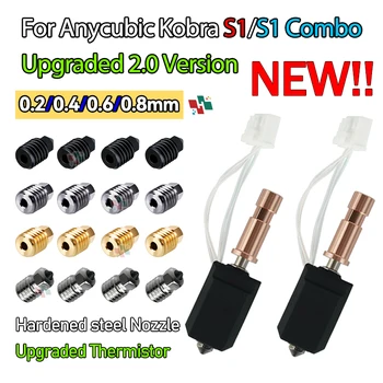 Anycubic Kobra S1 Hotend: Neues Upgrade-Keramik-Hotend für Kobra S1 Combo Head S1C 3D-Drucker, 24V 48W 200K