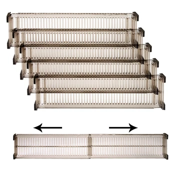 Schubladenteiler aus Kunststoff, 5 Sets, Schubladenteiler für Zuhause, Schubladenteiler (10 Stück)
