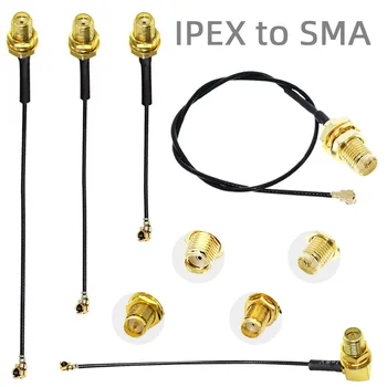 RP SMA Pigtail Kabel 1,13 Kabel SMA Buchse auf UFL/U.FL Kabel für WiFi Antennenverlängerung