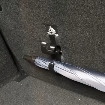 Auto-Schirmhaken - Kofferraumaufhänger, universell für Limousinen mit bohrfreier Installation (2 Stück)