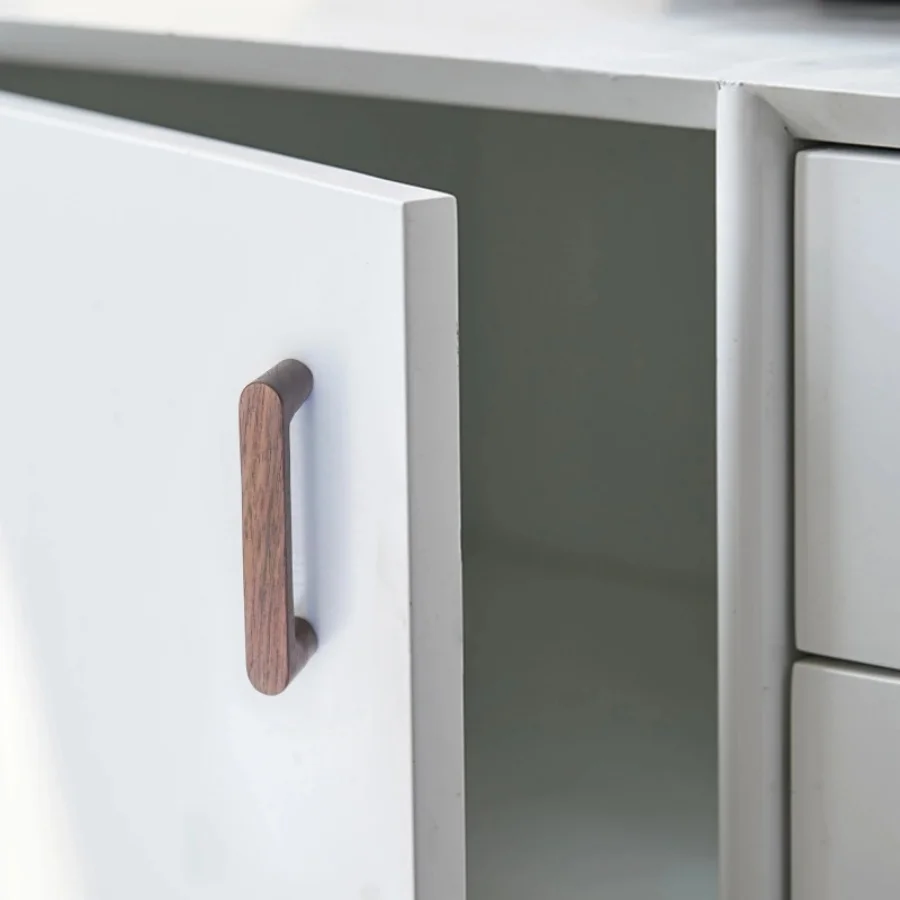 Nordic Holz Schrank Griff Solide Holz Küche Tür Griff Kommode – Bild 6