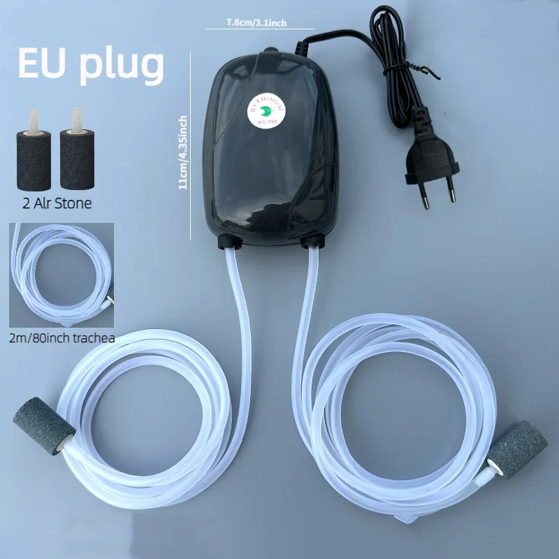 Aquarium-Luftpumpe, Aquarium-Mini-Kompressor, einzelner
