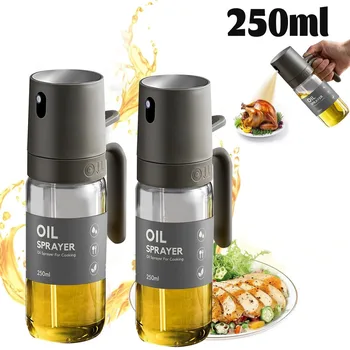 250 ml Ölsprüher, BPA-freies Speiseöl aus Borosilikatglas mit hohem Borosilikatgehalt, Olivenölsprüher