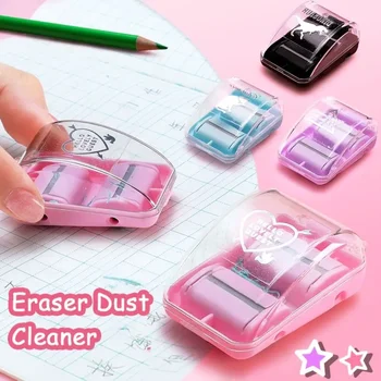 Mini-Radiergummi-Krümel-Sammler Tragbarer Schreibtisch-Staubsauger mit Niedlichem Radiergummi Manueller