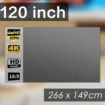 Tragbare Projektorleinwand 16:9 faltbare Projektionsleinwand Heimkino Haus Indoor Outdoor Theater 4K HD 1080P
