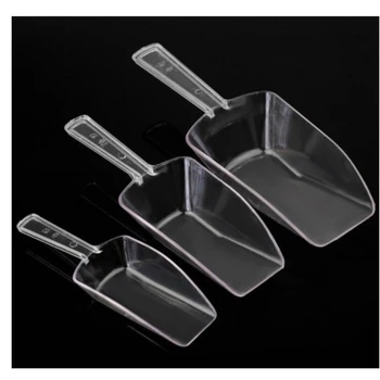 Bar Buffet Hochzeit Gunsten Party Eis Zucker Süßigkeiten Klar Kunststoff Scoops Küche Gadget Dessert (3 Stück)
