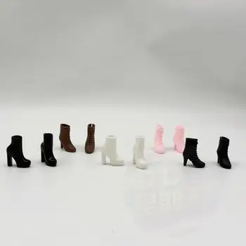 1 Paar modische 1/6 Puppenschuhe, High Heels, flache Schuhe, Zubehör für BJD 30cm Puppen, Geschenk
