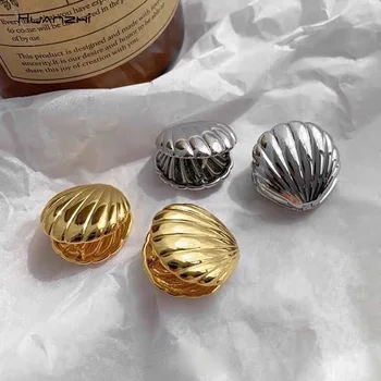 Übertreibung Ozean Stil Muschel Textur Ohrstecker für Frauen trendige Accessoires Personalisierung Schmuck