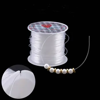 100M Kunststoff Kristall DIY Perlen Angelschnur Keine Elastische Schnur Seil Für Schmuck Machen Liefert Draht