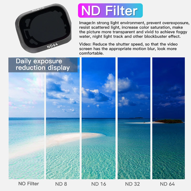 RCSTQ Für DJI Mini 3 Pro Filter Drone Kamera Objektiv Filter – Bild 2