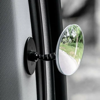 5 cm Universal Auto 360 Blind Spot Seite Spiegel Stick auf Glas Einstellbare Sicherheit Objektiv Sicherheit