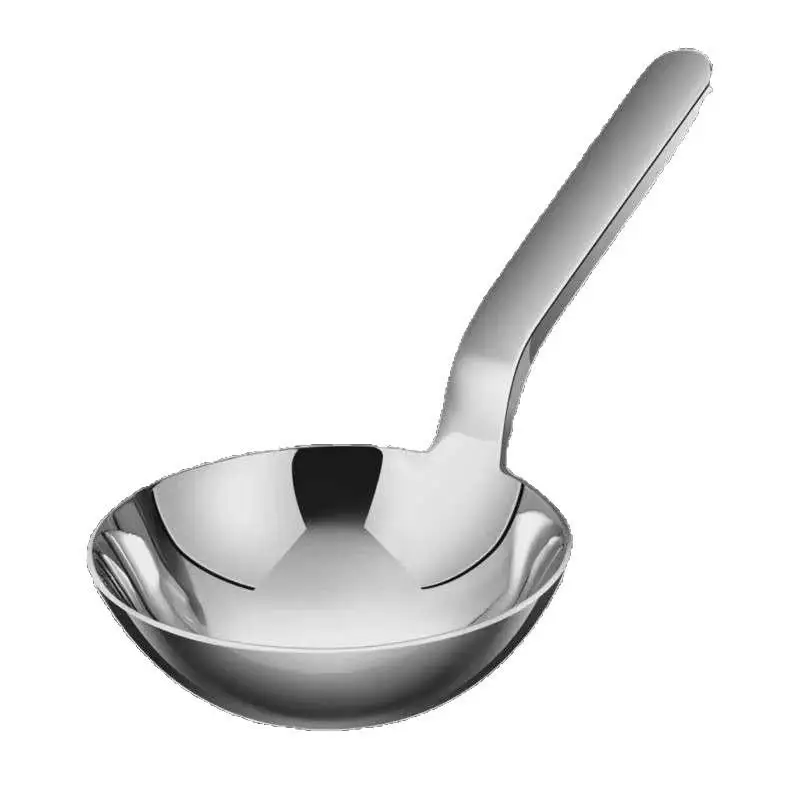 1Pcs Edelstahl Vertiefen Esslöffel Suppe Schöpfkelle Kurzen