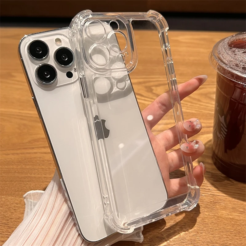 Luxuriöse, stoßfeste, transparente Hülle für iPhone 17, 16 – Bild 2