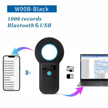 Bluetooth Microchip Reader Chip Tragbarer OLED-Haustierscanner 134,2 kHz Haustier-ID-Scanner für Kaninchen